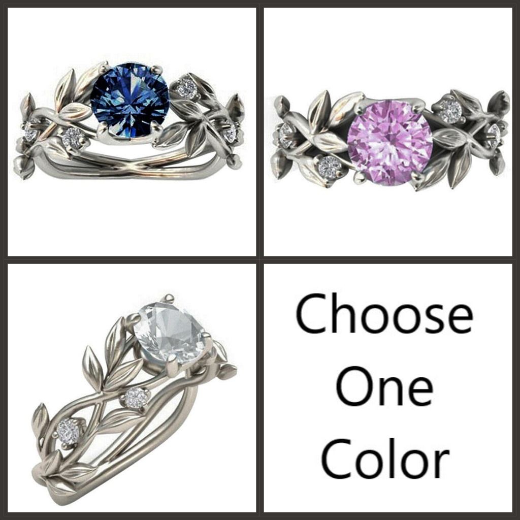 Vine And Rhinestone Ring Nwt Various Size-